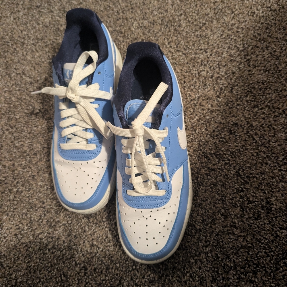 Nike Blue and White Sneakers